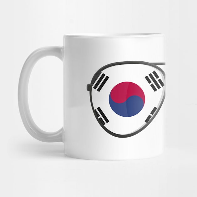 South Korea Flag Sunglasses by BramCrye